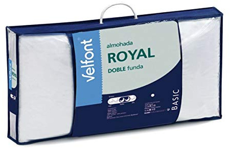 Velfont - Almohada Royal Cama de 80, Blanco