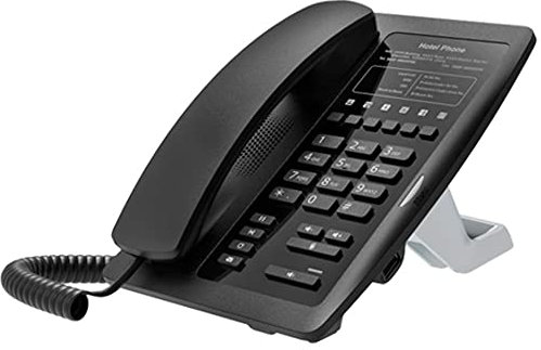 Fanvil H3W Wi-Fi Teléfono IP Negro Inalámbrico incorporado 2.4Ghz USB para cargar VoIP Teléfono Hotel/Hospital (Negro)