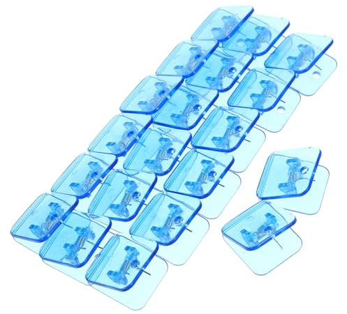 HAPINARY 20St kompakte Bildclips bürodeko büro dekoration hochzeits deko office decoration deko wiederverwendbare Fotoclips entzückende Bildklammern Kompakte Fotoclips Metall Blue