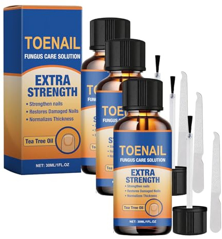 Toenail Fungus Treatment Extra Strength,Nail Fungus Treatment Toenail and Fingernails Fungus Nail Treatment Liquid with Natural Extract Ingredients Extra Strong,Nail Repair Damaged Discolored (3)