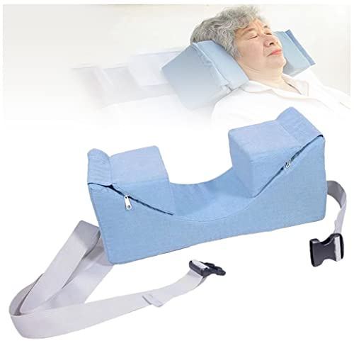 Cuscino A Cuneo, Posizionamento della Testa per Dormire A Letto, Poggiatesta Anti-inclinazione Laterale, Supporto Centrale in Spugna Elastica, Ali Fisse Regolabili