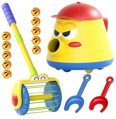 Juego de Juguetes de aspiradora para niños con rotación de 360° con Andador de Empuje, Bola giratoria y Pala para más de 3 Regalos para niños sin Juego de batería 1 Juguetes Y Juegos..
