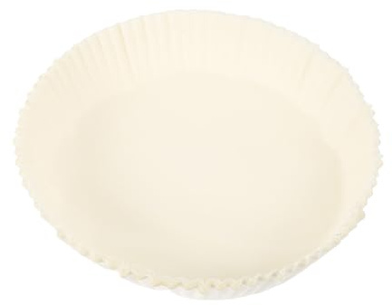 EXAOMBLE Teglie di Carta da Forno Rotonde Antiolio 20 Cm 100 Pezzi, Tappetini Antiaderenti per Friggitrice ad Aria, Accessori Cucina per Cottura Sicura e Pratica