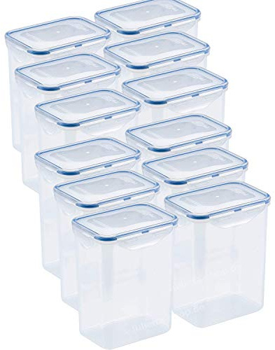 ZIP Premium | HPL813 Vorratsdosen & Frischhaltedosen | 1,8 L | BPA-frei & spülmaschinengeeignet | luftdicht & wasserdicht | Rechteckige Vorratsdose mit 4-fach Klickverschluss