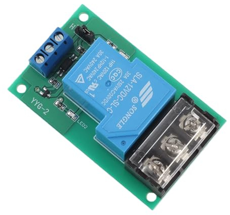 Módulo de Relé YYG-2, 30A, Alta Potencia con Aislamiento Optoacoplador, 12VDC, Industrial