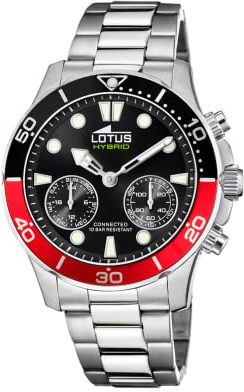 LOTUS Montre Connectée Homme Hybride Connected en Acier Inoxydable 316l