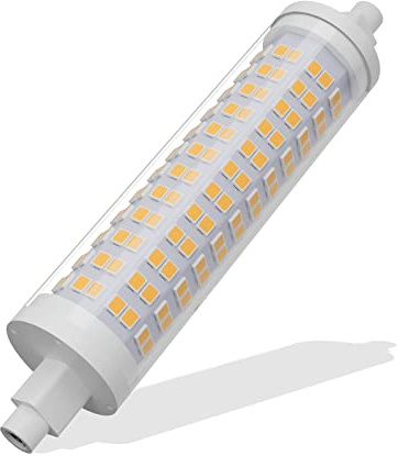 BVCL LED-Lampe 118 mm, 16 W R7S, 1600 lm, AC 220 – 240 V, kein Flimmern, nicht dimmbar, entspricht 150 W Halogenlampen J118, R7S (Farbe: Warmweiß, 3000 K, Größe: 1 Stück)