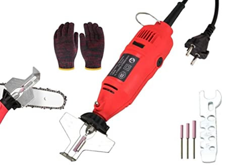 Affilacatene Elettrico Trapano Affilacatena 130W Mini Smerigliatrice per Affilare Affilatrice Catena Motosega Affilacatene Motosega Affila Affilatore Catene Motosega 3000RPM