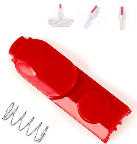 KiimSin - Botón lengüeta clip cabezal limpiador para Dyson V7 V8 V10 V11 V12 V15 Piezas repuesto para aspiradora, interruptor alimentación duradero mejorado, botón lengüeta clip con resorte