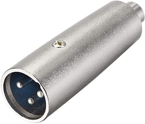 XYWHPGV Adaptateur XLR mâle vers RCA femelle, changeur de genre - convertisseur XLR-M vers RCA-F 3 broches, connecteur adaptateur audio enfichable pour microphones, prise mâle micro(09e6e 791c1 e4f95