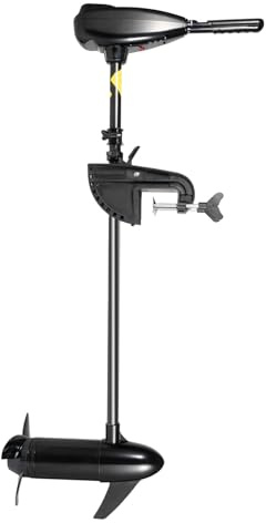 Tagtuell Außenbordmotor, Elektromotor Boot, Trolling-Motor mit LED-Batterieanzeige, Heckmotor für Salzwasser Elektro, Höhenverstellbar, Mehrere Gänge （Schubkraft: 36kg/80lbs）