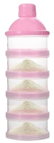 Milchpulver Portionierer 5 Schicht Baby Stapelbar Milchpulver Aufbewahrungsbox
