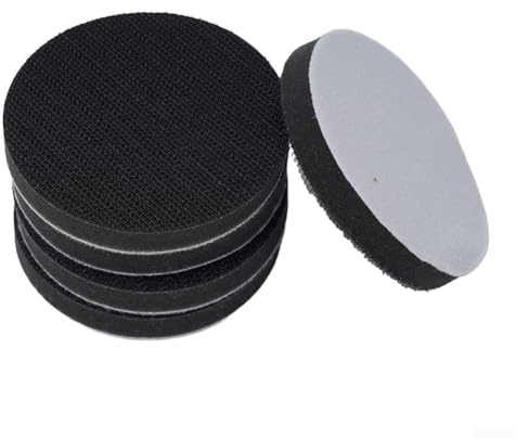 5 Stück pneumatische Pufferpads, weiche Schwamm-Schnittstelle, Polierpad, Exzenterschleifer, Schaumstoff-Pad, Schwamm-Schnittstelle, Kissen für Schleifpads (5 Stück, 75 mm)