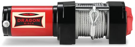 Treuil électrique 12V 4000 lbs / 1814 kg – Dragon Winch Maverick – Palan électrique puissant 1.6 CV, câble acier 10m – Quad, ATV, UTV, Charrues – Télécommande sans fil incluse + accessoires treuil