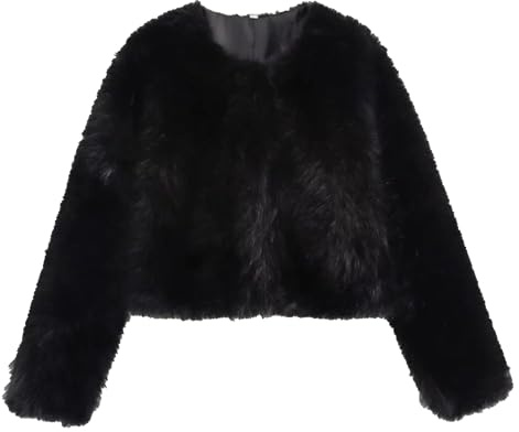 Chaqueta de piel sintética blanca para mujer, abrigo de invierno con chal y pelo, manga larga, estilo formal noche, cárdigan corto piel.