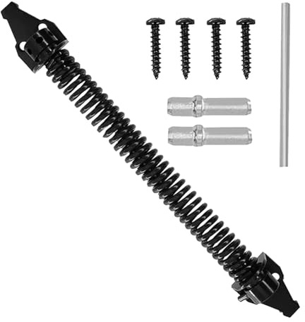 Cierrapuertas automático ajustable, juego de 2 resortes de tensión con tornillos para una fácil instalación, ideal para puertas, uso doméstico y de oficina