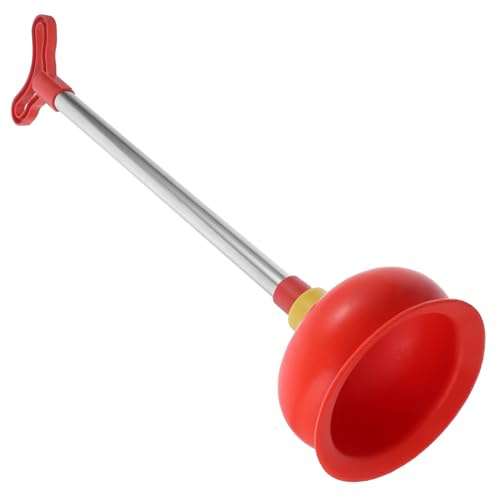 LOORGVEL Stantuffo a Ventosa per WC Manico Smontabile, Strumento Sturalavandini Resistente per Pulizia Scarichi Bagno, Leggero e Pratico per Uso Domestico