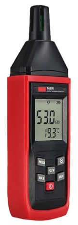 Portable Digital Hygrometer Handheld Temperature Humidity Meter with Dew Point Sensor LCD High Precision(TA621A-T-H-WB-DP)