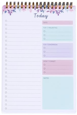 Blocs-Notes Checklist Quotidiens Portable Et Robuste 52 Feuilles De Rappels