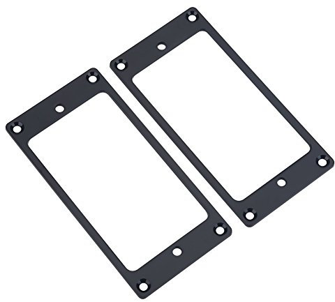 Bnineteenteam 2 stücke E-Gitarren Metall Humbucker Pickup Rahmen Ersatzteile 3 Farbe zu Wählen(schwarz) Musikinstrumentenzubehör Zubehör Für Musikinstrumente