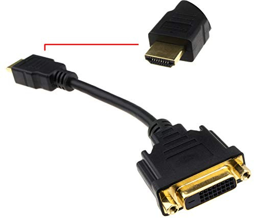 kenable DVI-D 24+1 Femelle Vers HDMI Digital Fiche adaptateur Onvertisseur câble 15 cm Plaqués Or