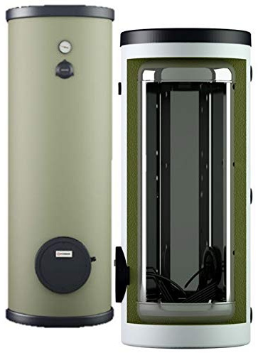 Edelstahl Elektro Standspeicher Warmwasserspeicher Boiler 200 Liter mit 2 kW Heizleistung