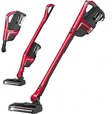 Miele Triflex HX1 Runner Aspirador Inalámbrico 3 en 1, Escoba Eléctrica para Piso, Alfombras y Muebles con Cepillo Eléctrico XXL, Autonomía hasta 60 Minutos, 185 W, 80 dB, Rojo Rubí Velvet