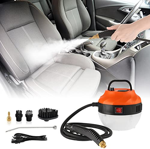 WICHEMI Steam Cleaner Steamer for Cleaning 1800W High Pressure High Temperature Handheld Steam Cleaner for Car Detailing Multifunction Portable Steam Cleaning Machine for Home Kitchen Use (Orange)