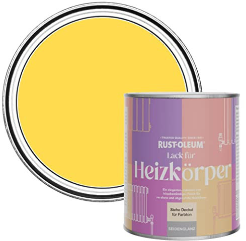 Rust-Oleum Hitzebeständiger Heizkörperlack in seidenglänzendem Finish - Zitronensorbet 750ml