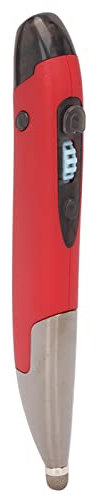 Asixxsix Wireless Optical Pocket Pen Mouse, 2.4GHZ 33ft 800/1000/1200/1600 DPI Adjustable Voice Input Mini Mice with USB Adapter Digital Optical Mouse Pen for PC Laptop Tablet (Red)