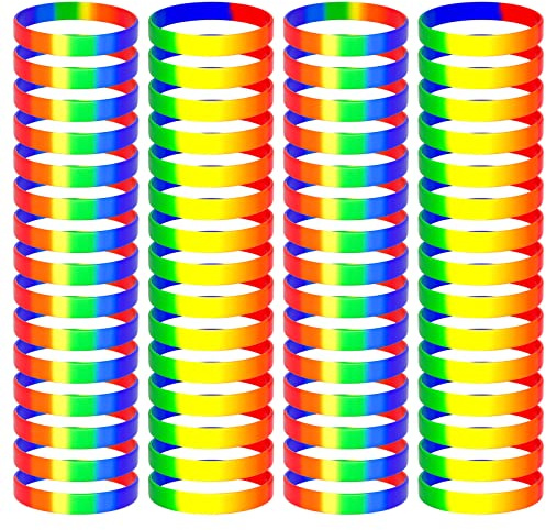 TUPARKA Braccialetti Gay Pride LGBT Lesbiche Rainbow Braccialetti in silicone Sport in gomma (78)