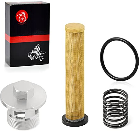 Oljefilterskärm och oljefilterlock och fjäder för Kawasaki 1985-2006 Vulcan 700 750 800 VN700 VN750 VN800 2006-2013 Vulcan 900 VN900