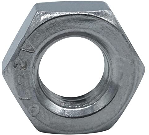 EZOTec - 50 Stück Sechskantmuttern M8 DIN 934 (ISO 4032) - Edelstahl V2A A2 - Schlüsselweite (SW) 13 - Standard-Mutter