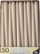 PAPSTAR 50 bougies de chandelier Ø 2,2 cm - 25 cm - Poudre