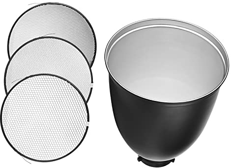 Namolit 45 degrés 28 cm Bowens S-Type Mount diffuseur diffuseur abat-jour avec grille nid d'abeille 20° 40° 60° pour Bowens Mount Studio Strobe Flash Light Speedlite