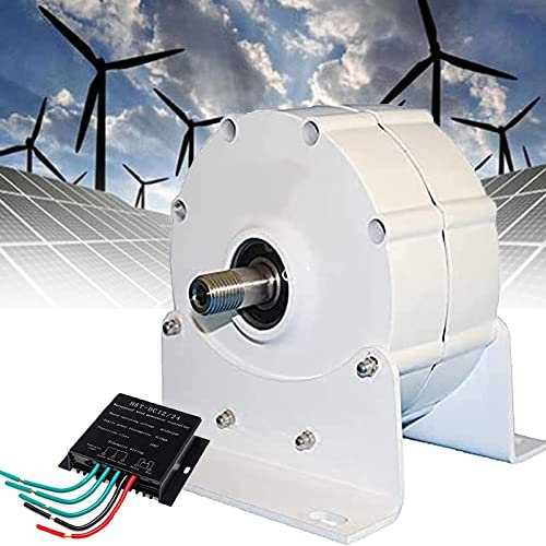 ExoticaBlend Permanentmagnet Generator Windrad, 3 Phasen Wechselstrom Permanentmagnet Generator Aluminiumlegierung Shell Elektromotor Generator Industriebedarf Windräder,48V-600W