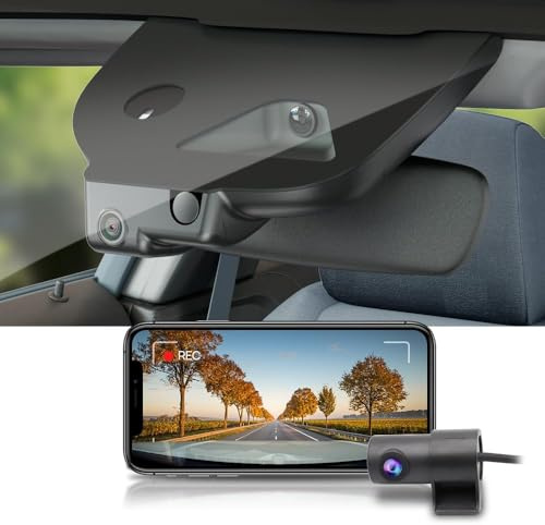 Fitcamx Dashcam Auto Vorne Hinten 2160P+1080P Kompatibel mit Mercedes-Benz A and CLA Class 2024 2025 2026 Facelift (HD2-6609), OEM Dashcam 4K WiFi UHD Video, G-Sensor, Loop-Aufnahm, WDR, 128GB Karte