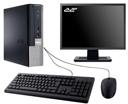 DELL PC Optiplex 7010 USFF Pantalla de 22 Intel I7-3770 RAM 8GB SSD 2TB W11 WiFi (Reacondicionado)