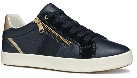 Geox Women's D BLOMIEE E Sneaker, Navy, 7 UK