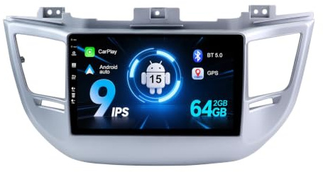 MISONDA Radio de Coche Android Doble DIN para Hyundai Tucson (2014-2018) GPS Navi |Cámara de Marcha atrás Gratis|9 Pulgadas| 2G+32G | Soporta RDS/Dab/WiFi/Bluetooth5.0/USB/SWC