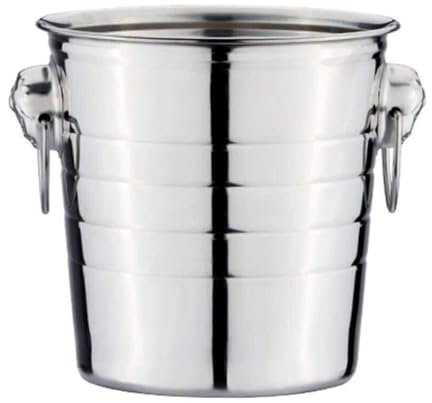Seau à glace isotherme à double paroi en acier inoxydable avec couvercle – Pour fête, camping, boissons – Seau à glace épais