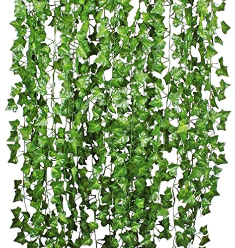 Lazyspace Künstliche Hängepflanzen Efeustock Creeper Efeu Dekorative Grünpflanzen Decke Künstliche Rebe Eukalyptusblätter