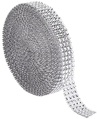 SEWOART Diamantgitter Lang Breit Künstliches Diamantband Flexible Wickelrolle Für Diy-dekoration Und Hochzeitsdeko Diamantwickel Leicht Zuschneidbar