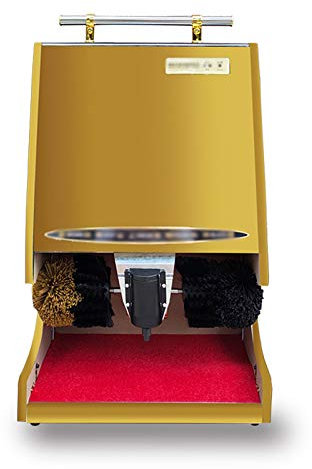 MYXJX cireuse à chaussures électrique, Machine électrique verticale de brosse de chaussure de centre commercial de hall d'hôtel, brosses à chaussures disponibles de 4 couleurs,(Gold)