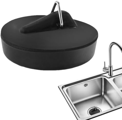 Stop al In - Tapón de desagüe duraderos para fregaderos de baño y Cocina, Material Reutilizable y para Uso a Largo Plazo, fácil de Insertar y Quitar | Bascos de Lavado