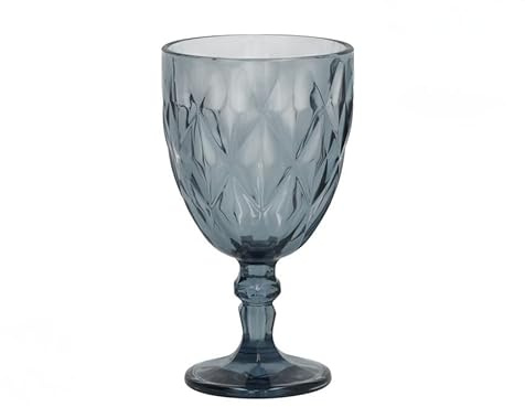 Gerimport Pack 6 copas cristal Liz 340 ml color azul