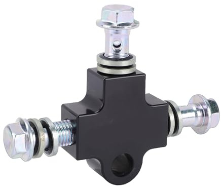Yctze Raccord de Connecteur de Tuyau en T pour Conduite de Frein Hydraulique de Moto - Voie VTT, Vélos et Motos Tout-terrain - Construction Métallique Performance Optimale du Système de Freinage