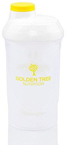 GOLDEN TREE Wave Protein Shaker 600ml, BPA and DEHP free, 100% leak-proof