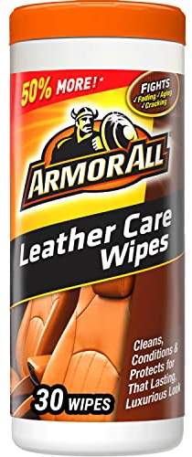 Leather Care Automotive Wipes, 30 Count - 18581B