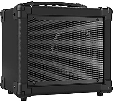 summina GA-10 10 W Verstärker für E-Gitarre Amp BT Lautsprecher unterstützt Clean/Distortion AUX In Gain Bass Treble Lautstärke Control